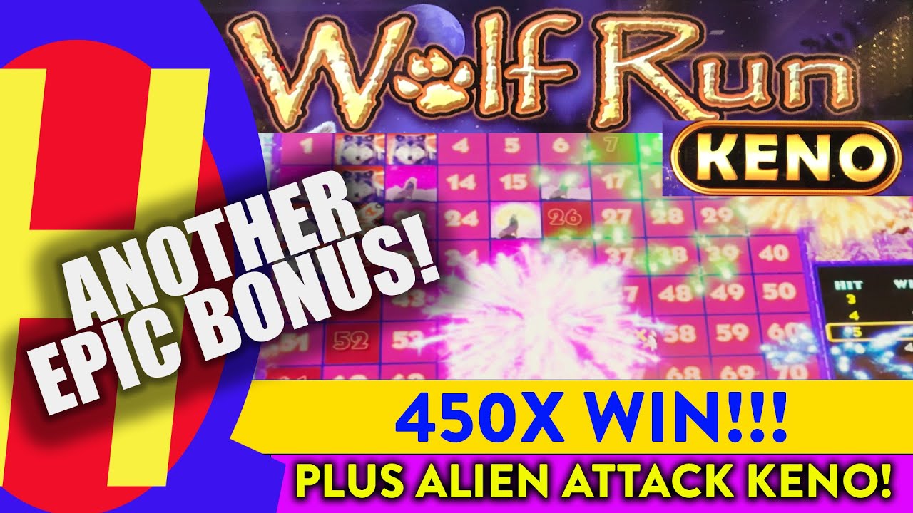 Awesome 450X Wolf Run KENO Bonus! #KENONATION