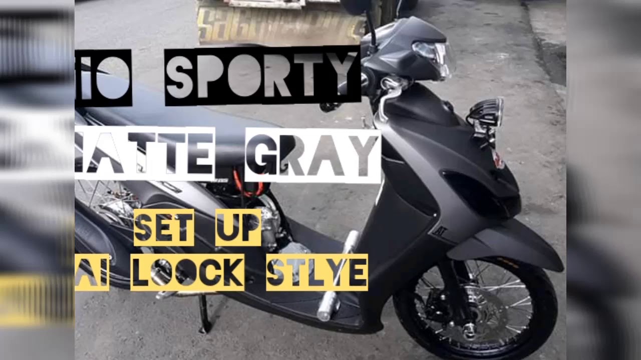 Mio Sporty Matte Gray 2020 ( Set Up ) Thai look Style