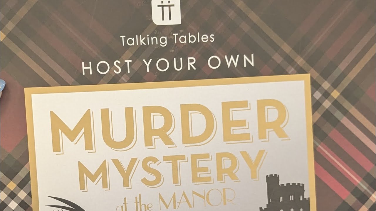 Talking Tables: Murder Mystery at the Manor REVIEW | At home Murder Mystery Kit