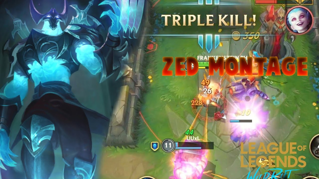Wild Rift ZED Montage - LOL Mobile Best Moments & Outplays | Highlights#5