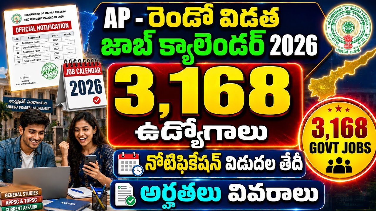 AP 2nd Phase Job Calendar 2026 Release Date | AP Job Calendar 2026 | AP Police Recruitment 2026