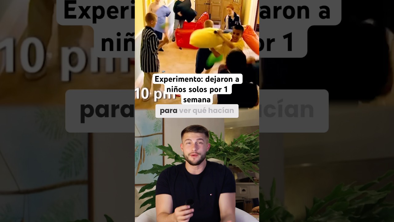 Dejaron a ni&ntilde;os solos por 1 semana a ver que hac&iacute;an #experimento #experimentosocial #padres #shorts