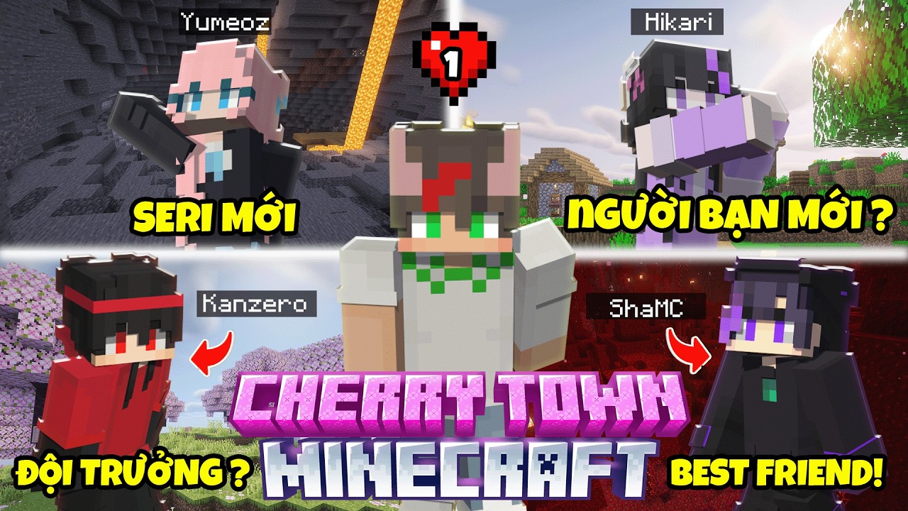 CHERRY TOWN MINECRAFT | TẬP 1 | Tôi đã gặp chuyện gì thế này ?