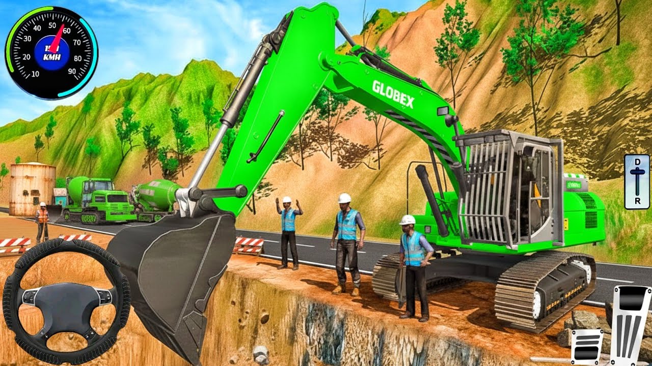 Realistic Construction Simulator 3D - JCB Road Construction Games 2026 - Android Gameplay