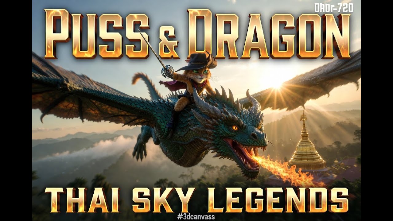 PUSS & DRAGON: THAI SKY LEGENDS | Epic 3D Pixar Trailer 🐱🐉