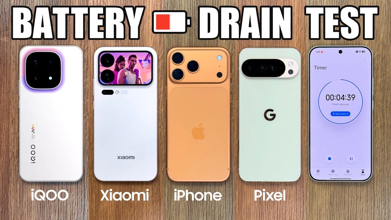 iQOO 15 против iPhone 17 Pro Max против Xiaomi 17 Pro Max против Pixel 10 Pro XL — ТЕСТ НА РАЗРЯД...