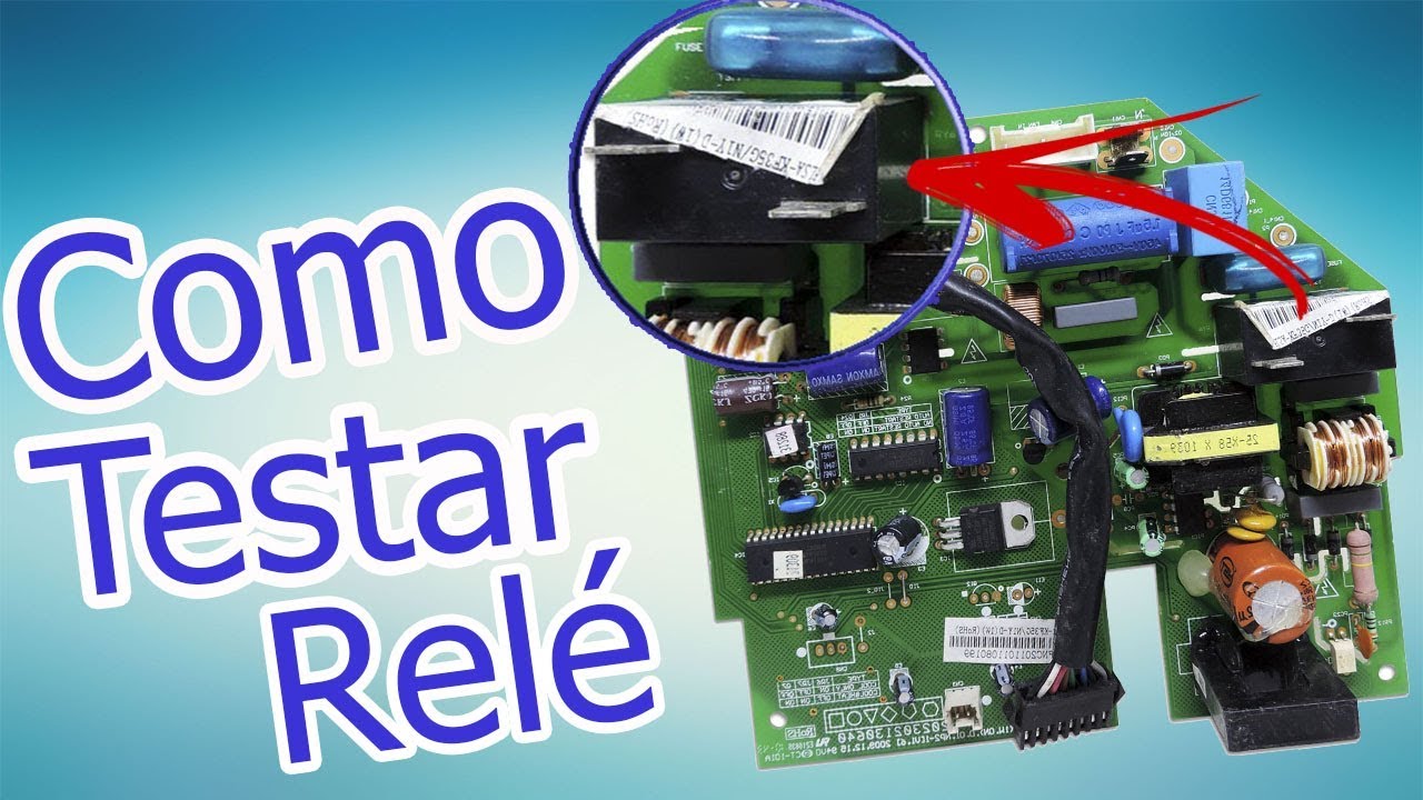 Testando relé placa ar condicionado split electrolux pi09f 9 mil btus