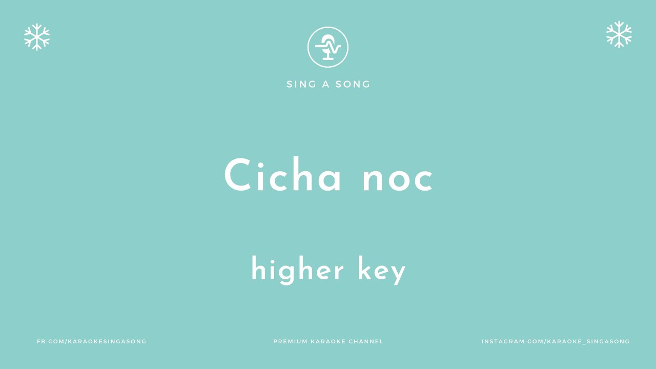 Kolęda Cicha noc (Karaoke/Instrumental) Higher Key