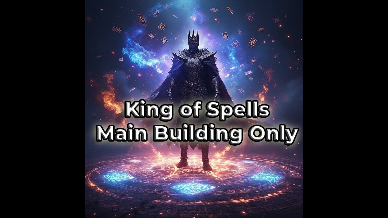9 Kings – King of Spells | Main Building Only Run (King Difficulty) | No Units No Towers