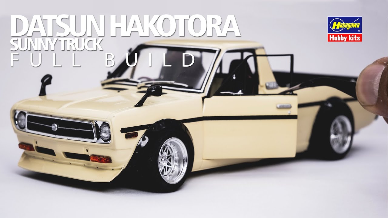 [FULL BUILD] Building Nissan Datsun HAKOTORA Sunny Truck - 1/24 Scale Hasegawa - Step By Step