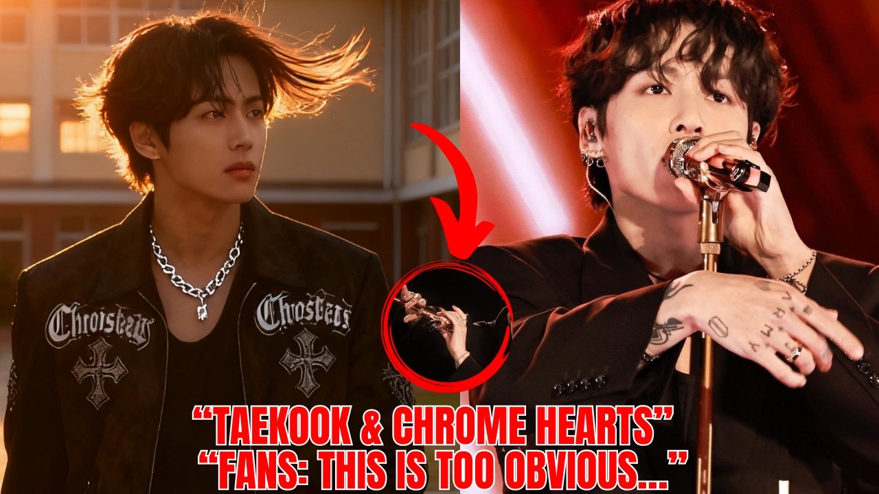Шокирующе😱Платье Chrome Hearts Ким Тэхёна на съемках в старшей школе – намек на Чонгука? Фанаты: