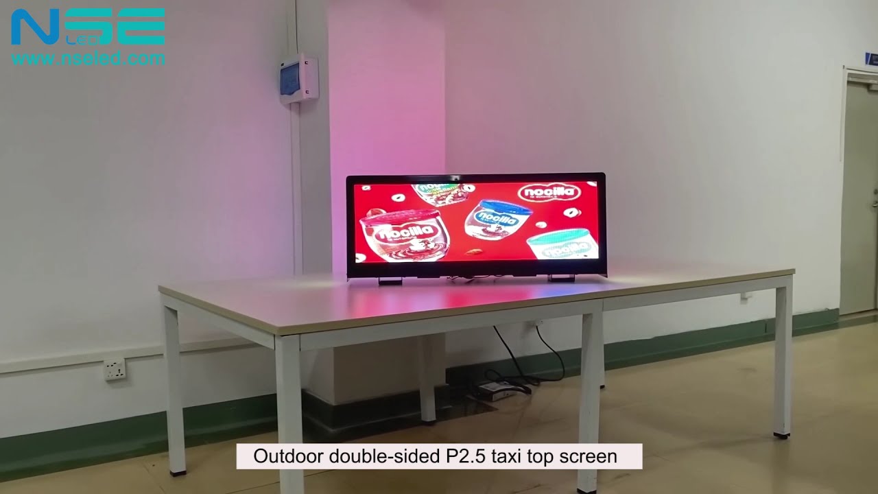 Smart and Intelligent Taxi Top LED Display for DOOH Advertising
