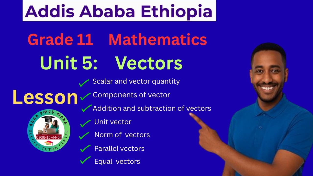 Grade 11 Mathematics Unit #5 Vectors (lesson #1)
