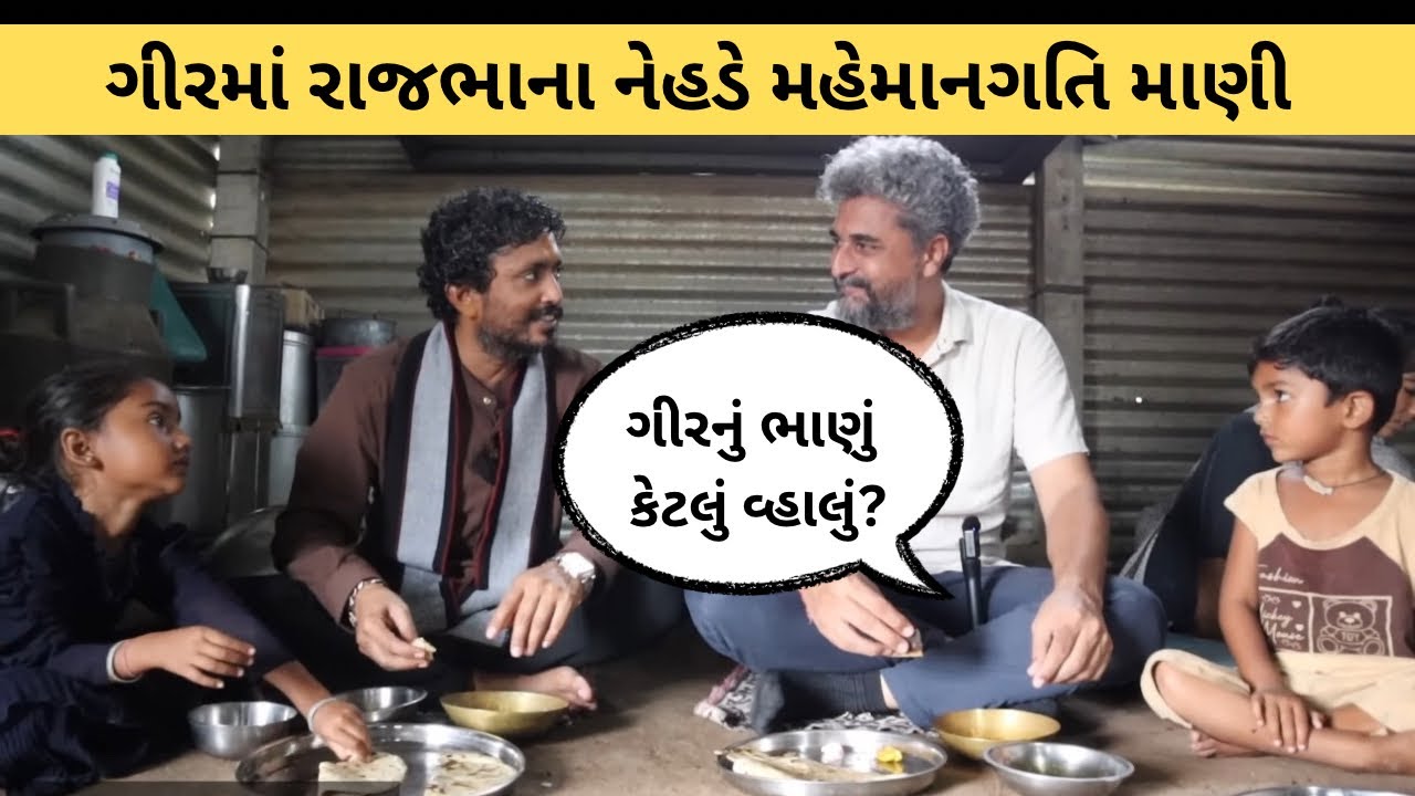 ગીરમાં રાજભાના નેહડે મહેમાનગતિ માણી, દેશી ભાણું ખવડાવી ભાઈબંધી નીભાવી | Rajbha Gadhvi