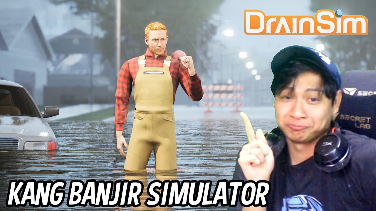 BARU AJA RUMAHKU UJAN DERES SAMPE BANJIR LOKAL | DRAINSIM #DEMO