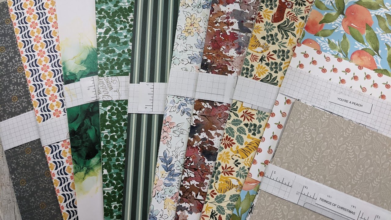 See the new Designer papers (patterned) from Stampin' Up! I run through 10 packs in detail.