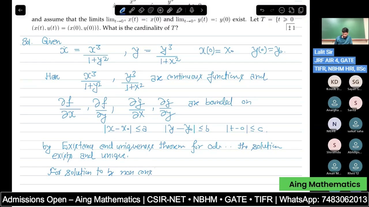 NBHM Crash Course Lecture 9 I Existence and Uniqueness & Inclusion Exclusion Principle