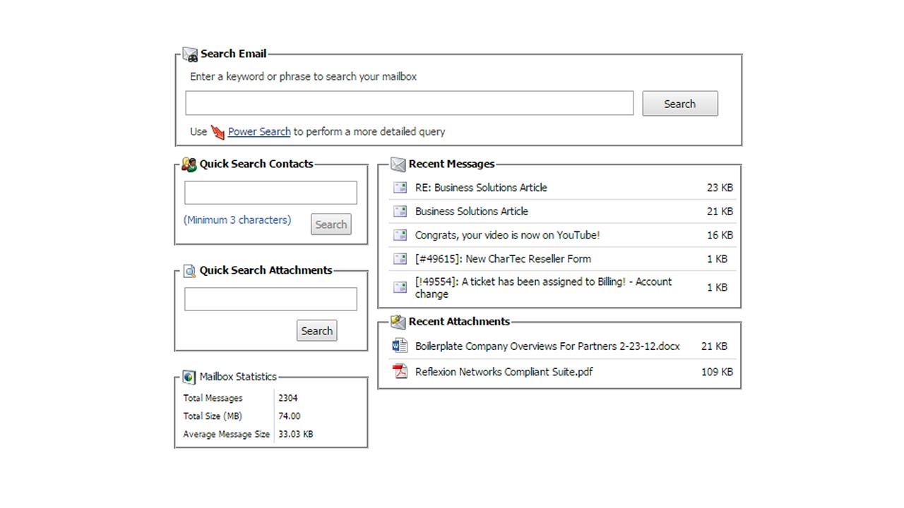 Reflexion Email Continuity