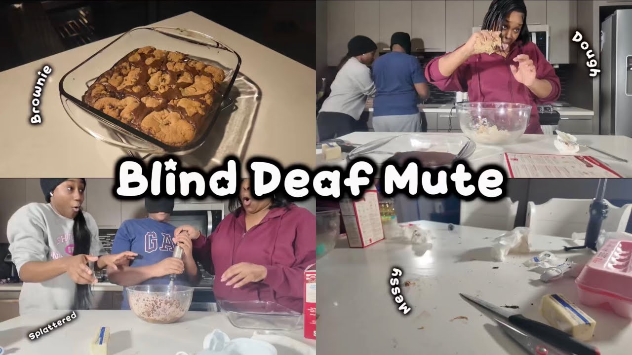 Blind Deaf & Mute Challenge! 😭😭