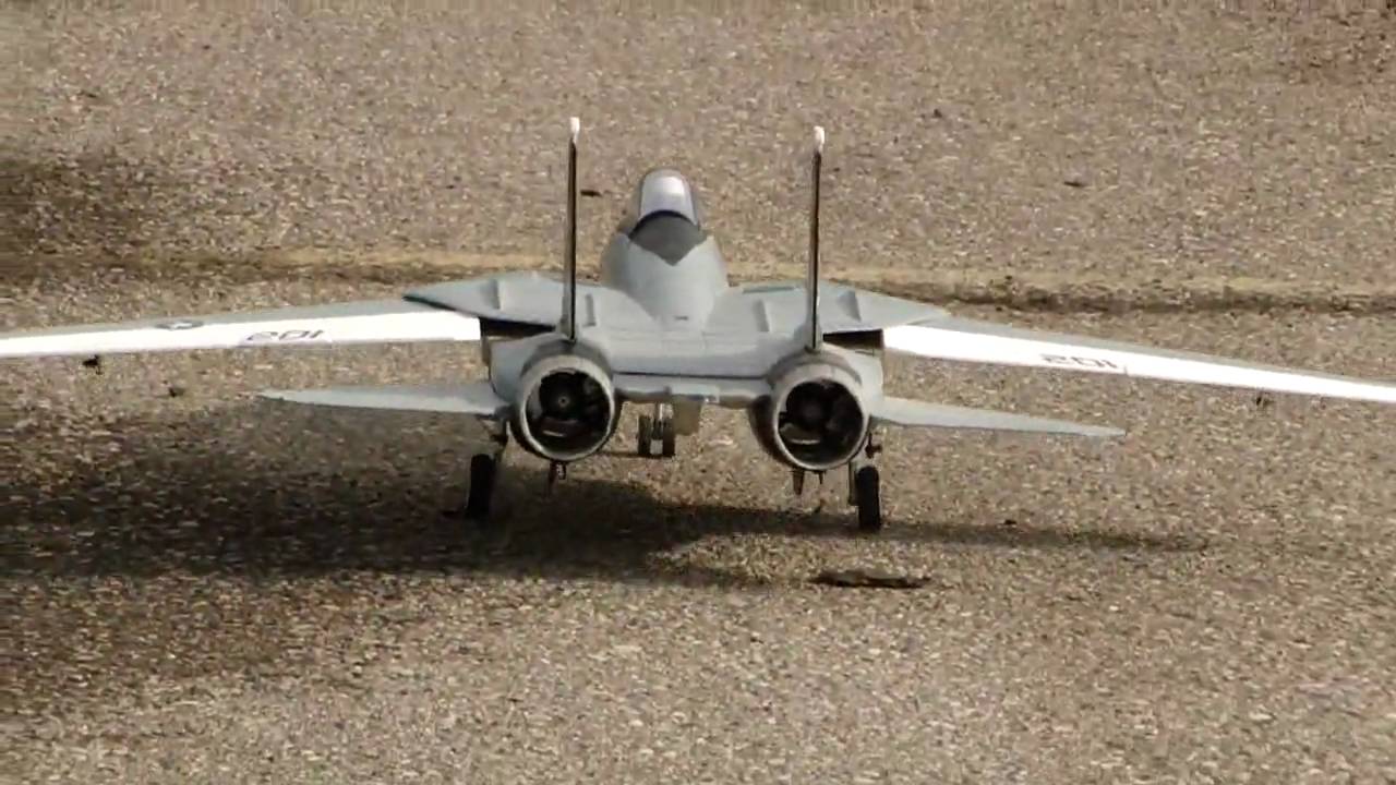 RC  F-14 Tomcat 3rd Flight With EDF Power Loss ER Landing.