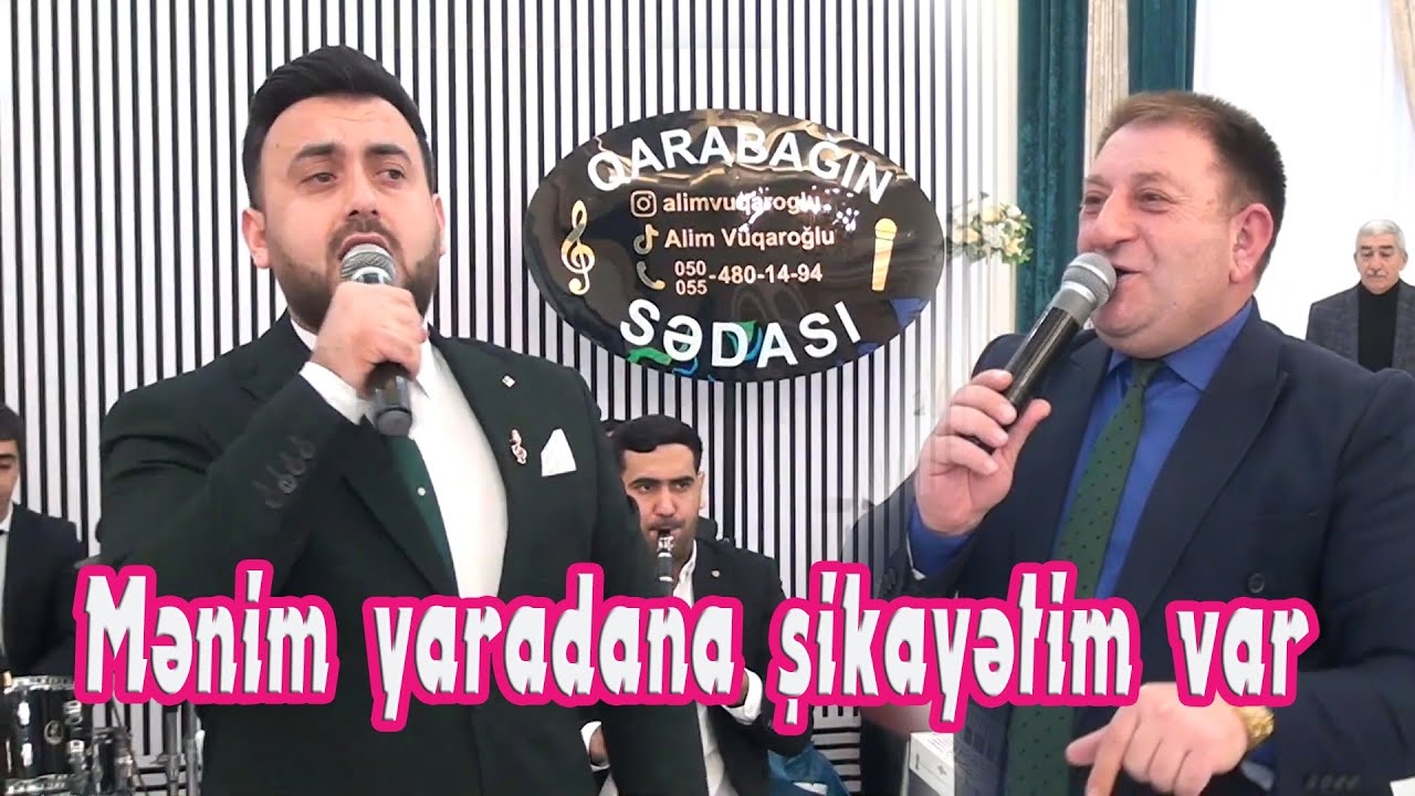 Alim Vüqaroğlu-Qarabağın sədası ansambılı, tamada Bəxtiyar Kəlbəcərli (Goranboy r., Xan şadlıq s.)