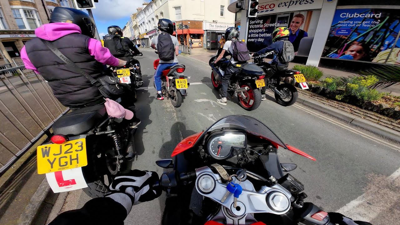 125cc group run to Gallows Gate in Torquay, Devon
