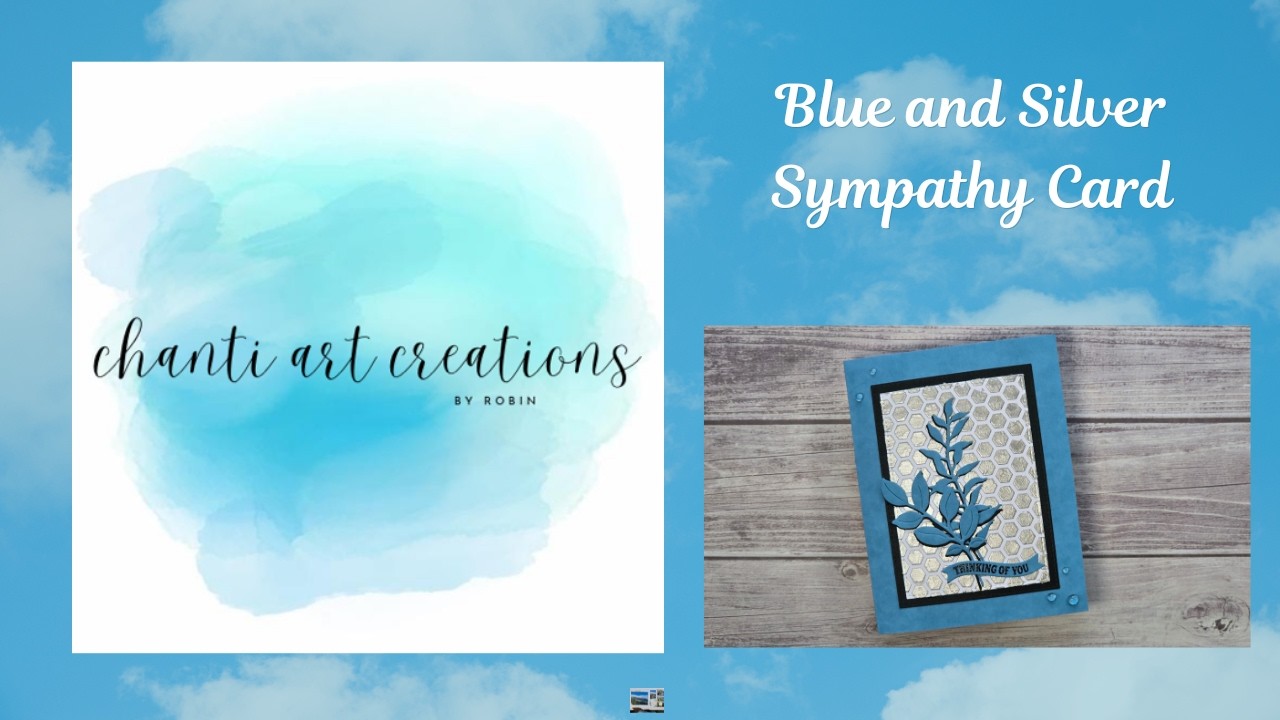 Blue and Silver Sympathy Card (257)