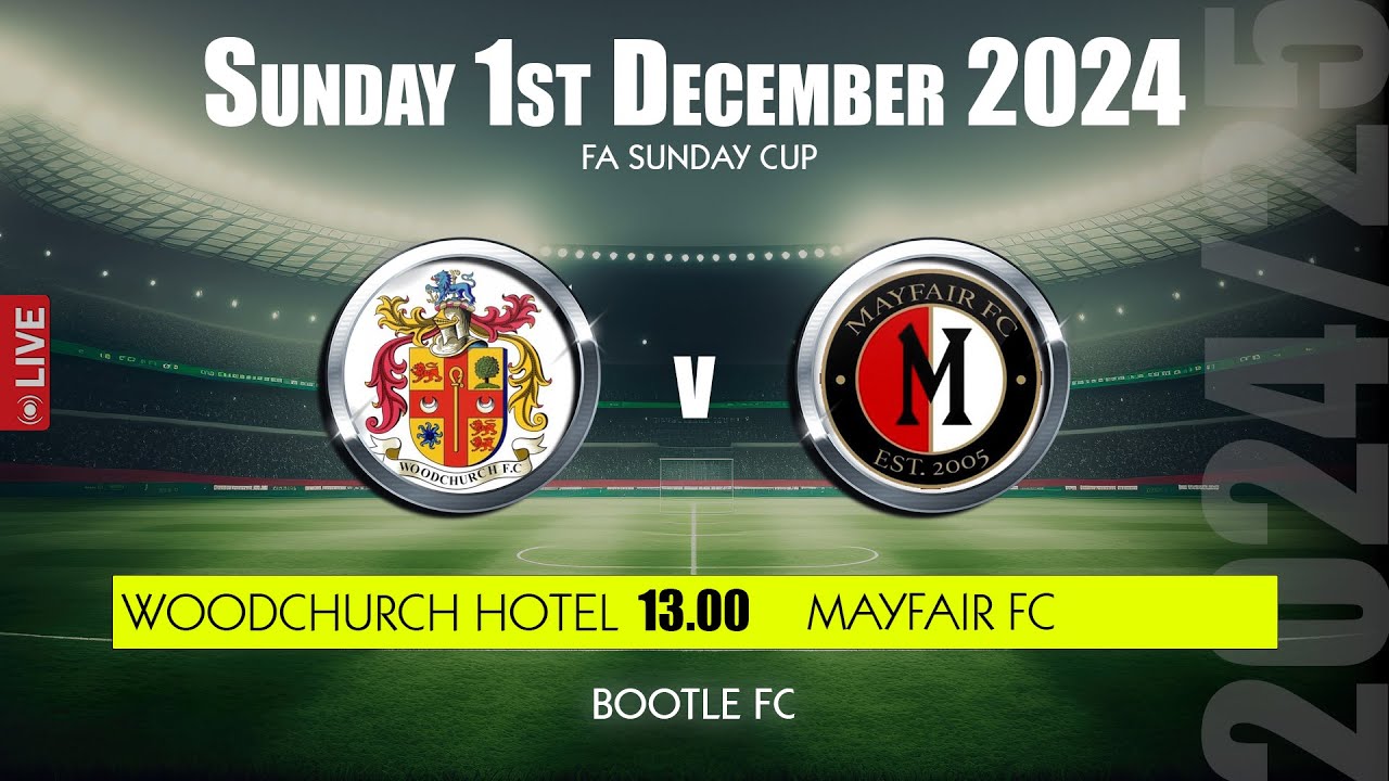 Woodchurch Hotel v Mayfair FC  - 1st Dec 2024