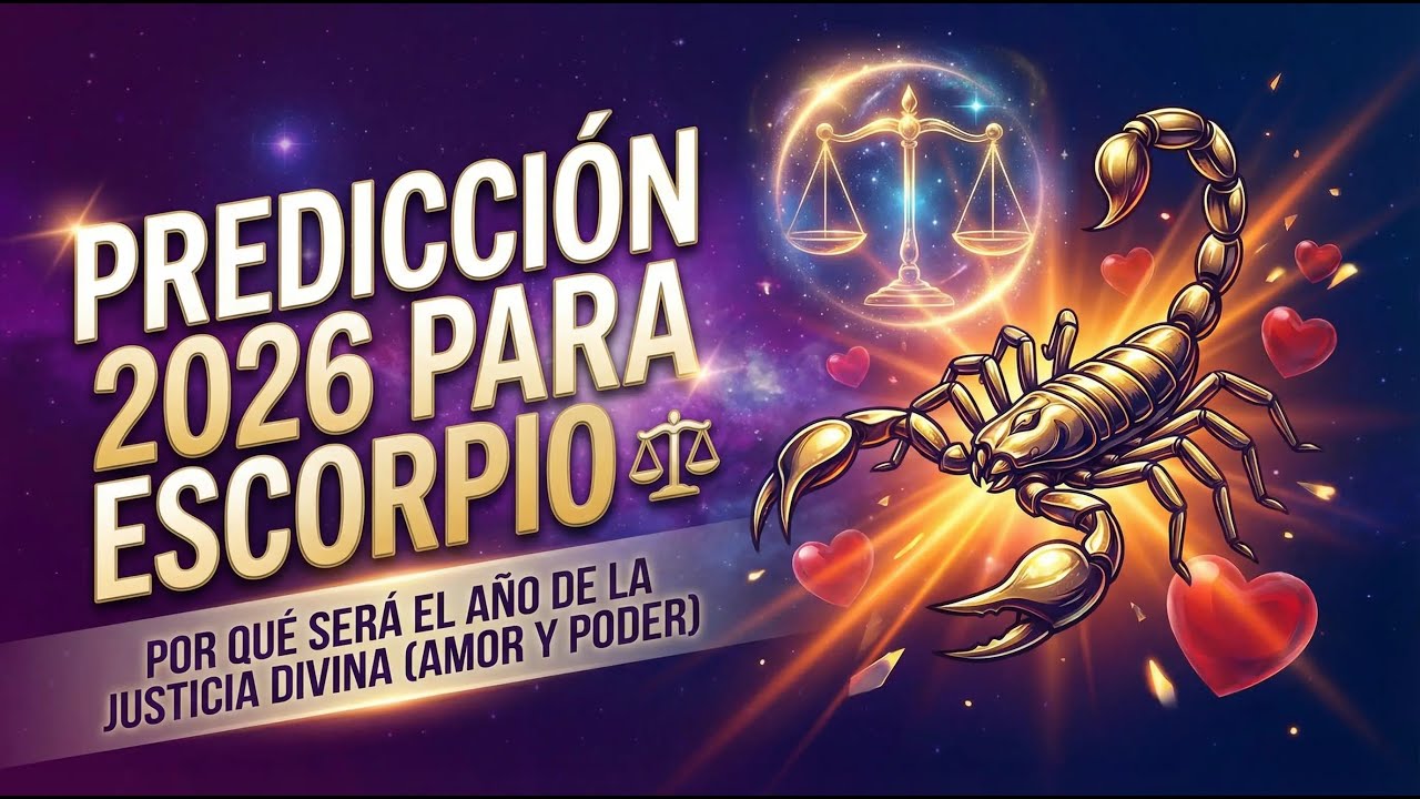 Predicción 2026 Para Escorpio: Por Qué Será el Año de la Justicia Divina (Amor y Poder) ⚖️
