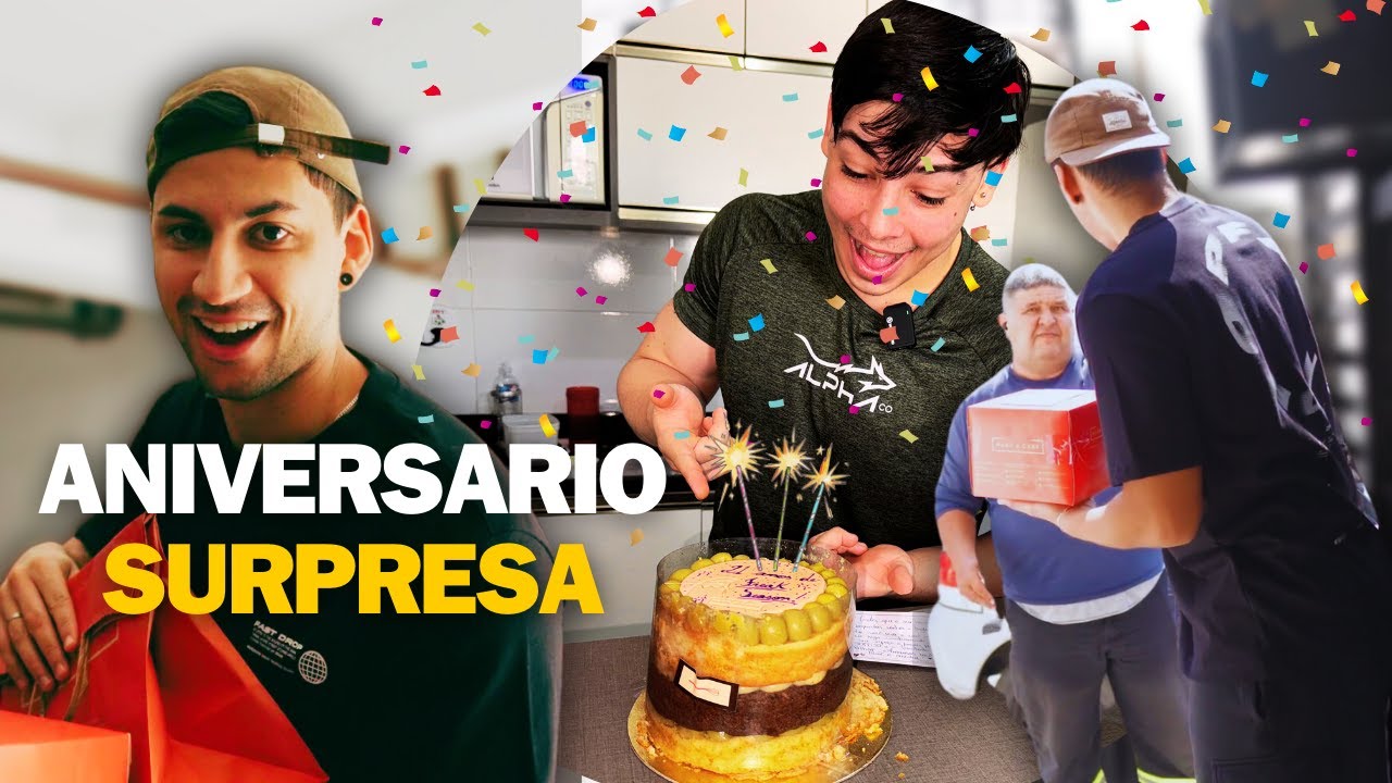 GANLEY COMPLETA 21 ANOS ! ROLOU BOLO SURPRESA !