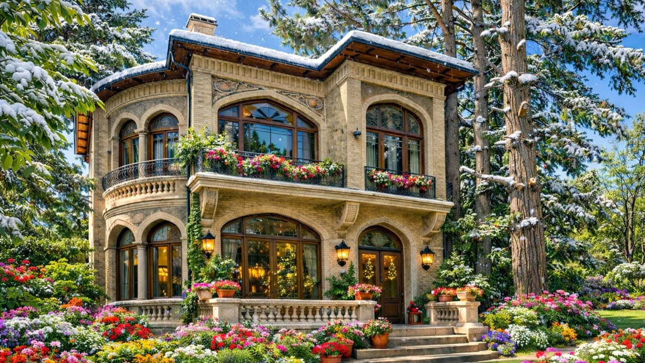 Tour This Cozy Two-Story Brick Home with Storybook Charm