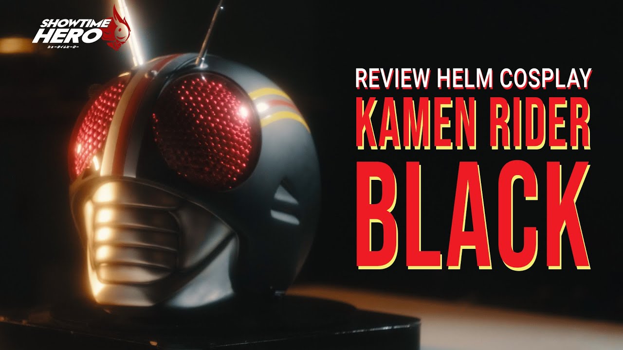 Review Helm Kamen Rider Black Aniki Cosplay 仮面ライダーBLACK  [ENG SUB]