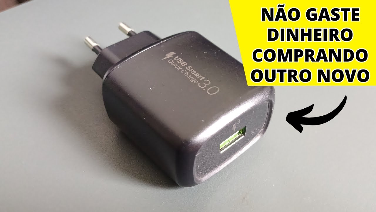 Como Consertar Carregador de Celular Turbo l Como Tirar Mau Contato do Carregador de Celular