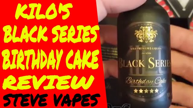 kilo eliquid black series review (birthday cake)