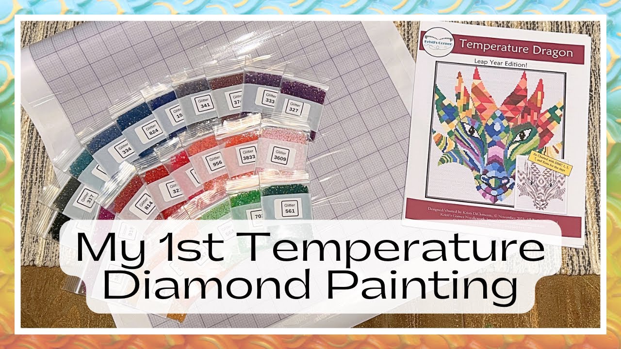 My First Temperature Diamond Painting! Kicking off a Dragon Chart Conversion