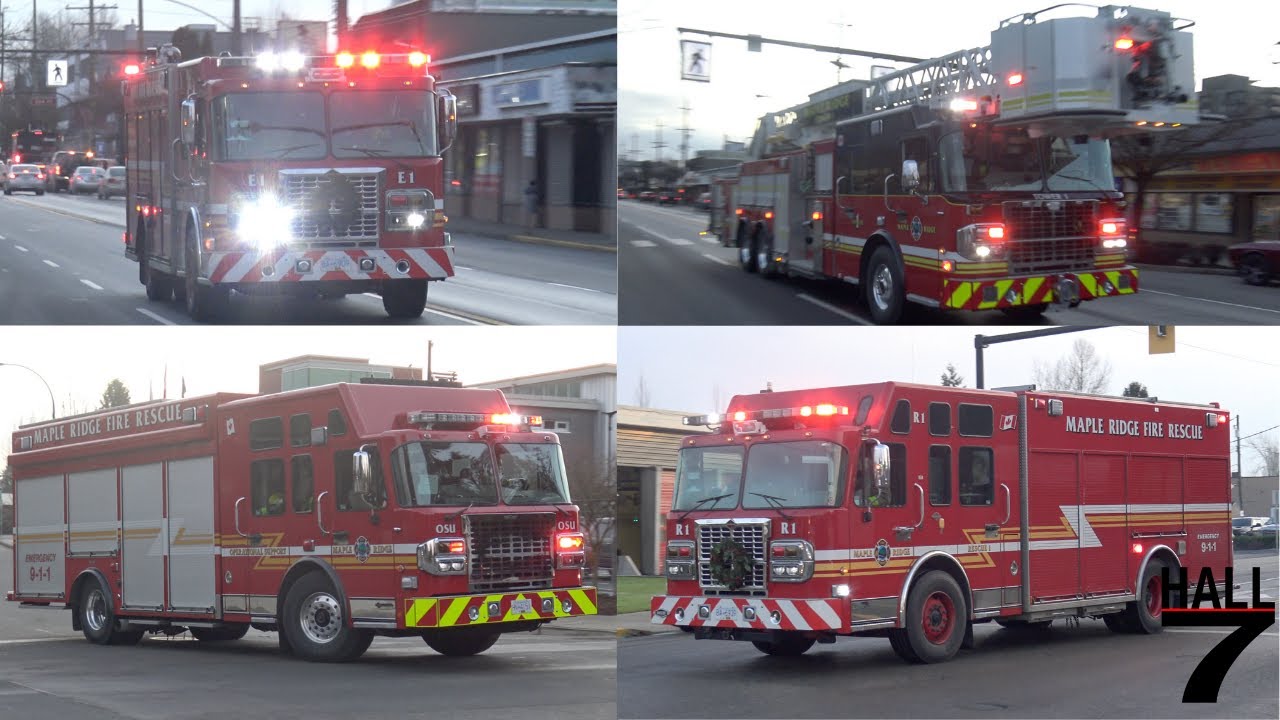 Maple Ridge Fire Rescue - Structure Fire Response