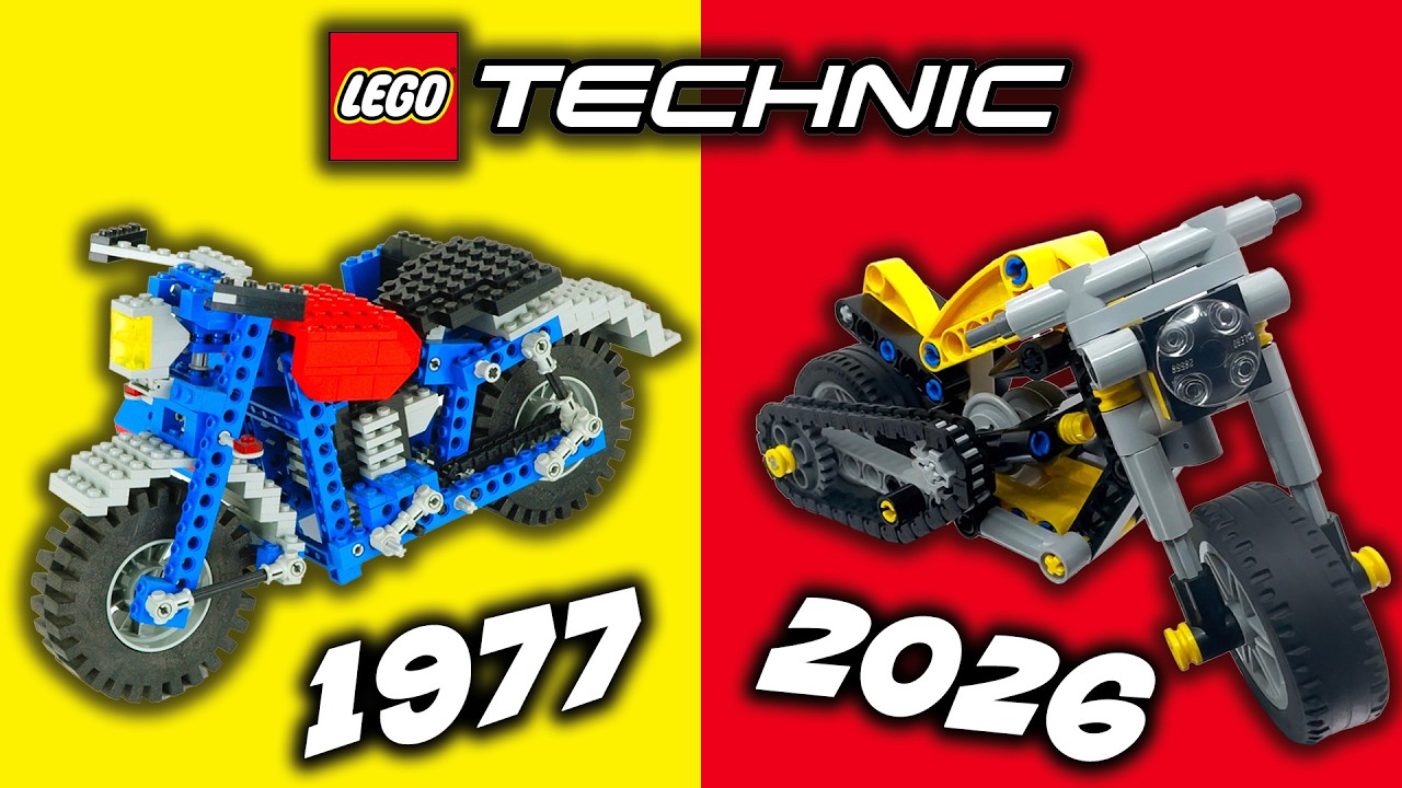 История LEGO Technic | ТОГДА и СЕЙЧАС + Сборка в технике покадровой анимации (42197 Экскаватор-по...