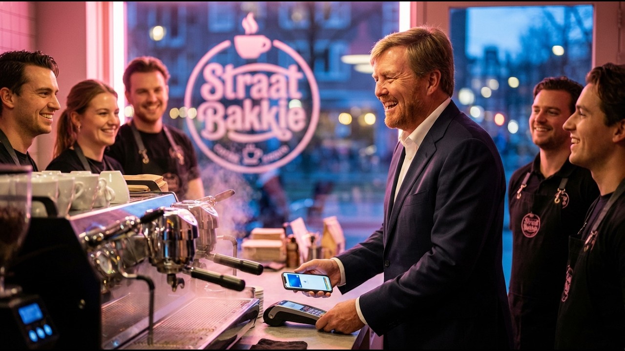 Koning Willem-Alexander doneert koffie aan daklozen