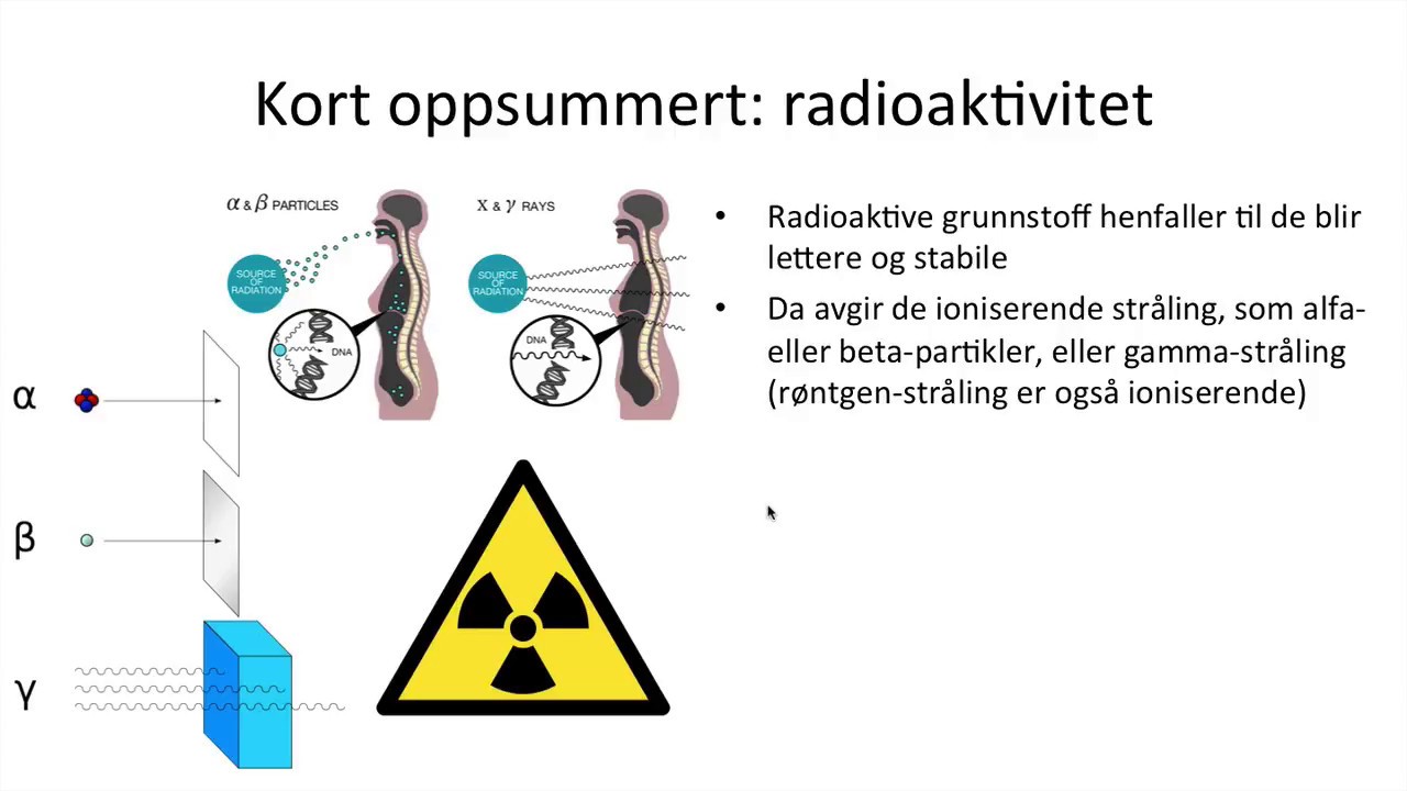 Naturfag - Radioaktivitet og ioniserende stråling