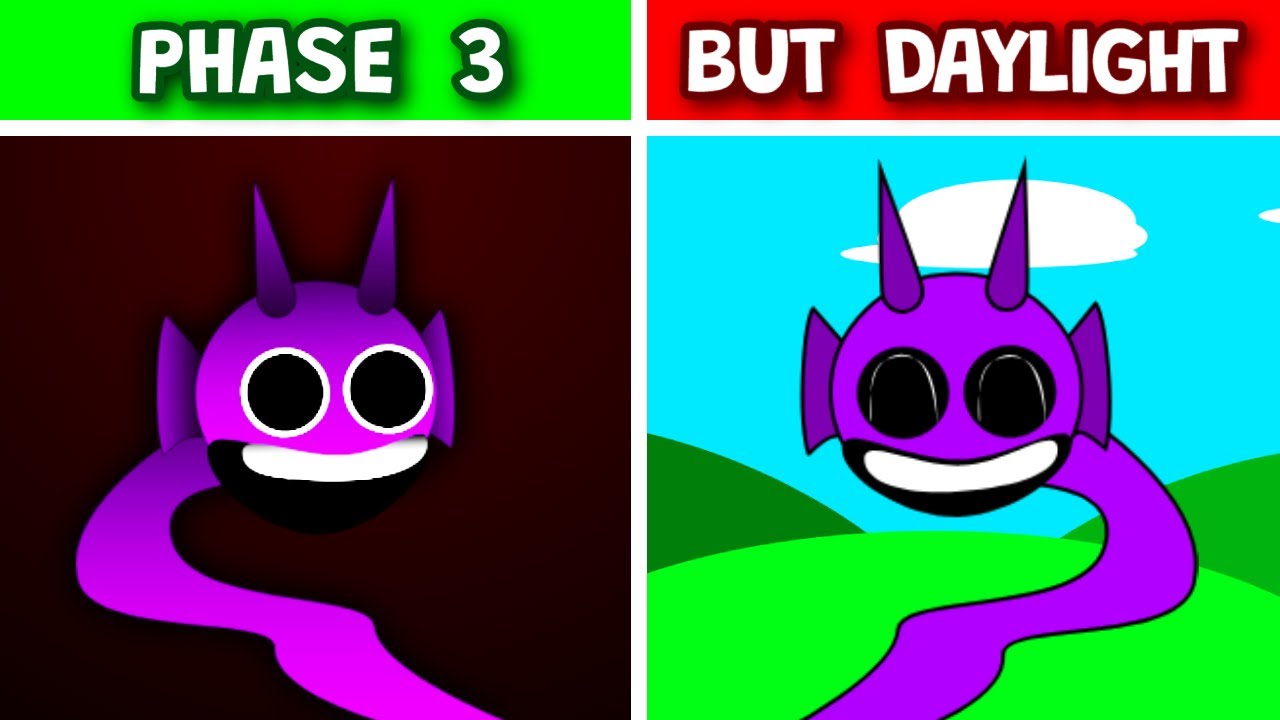 Sprunki PHASE 3 But VS Daylight Version (NEW REACTIONS)
