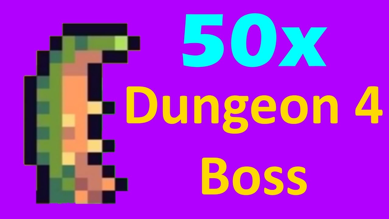 50X DUNGEON 4 BOSS LOOTS | Dreds Pixel Survival 3