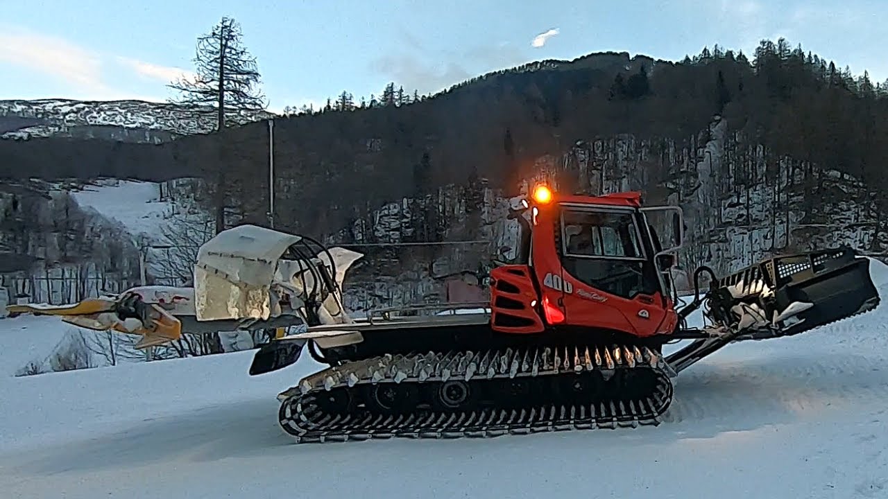 Pistenbully 400 Overview, Refueling and Onboard - Cummins QSL9 Sound