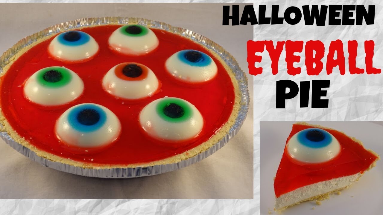 Halloween Eyeball Pie (no-bake cheesecake)