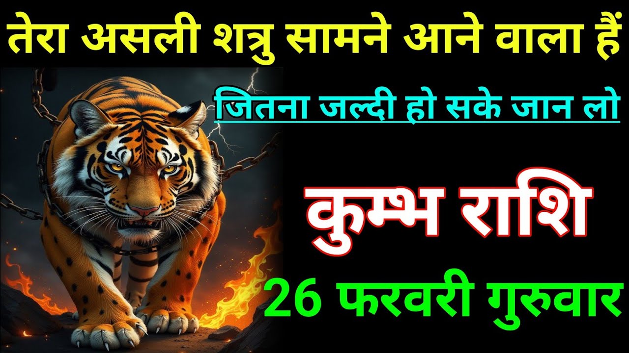 कुम्भ राशि तेरा असली शत्रु सामने आने वाला हैं जान लो। Kumbh rashi/aqurius horoscope
