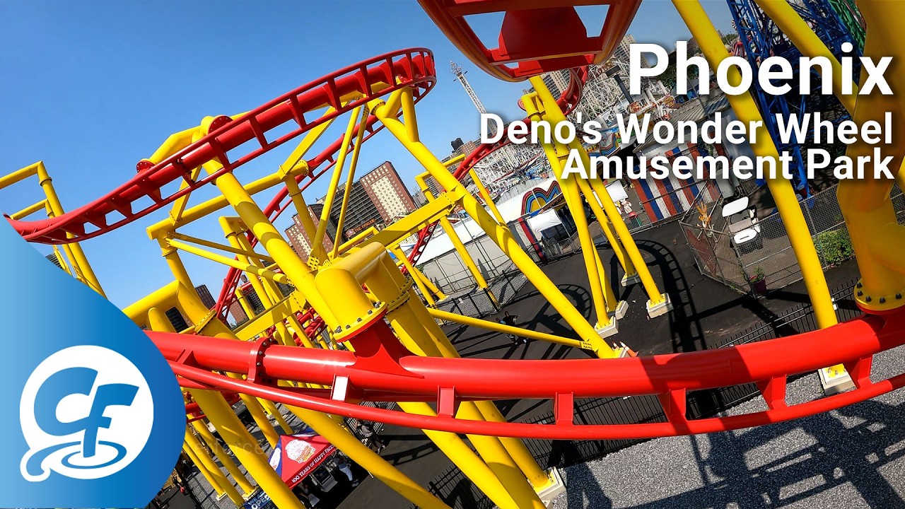 Phoenix front seat on-ride 4K POV @60fps Deno's Wonder Wheel Amusement Park
