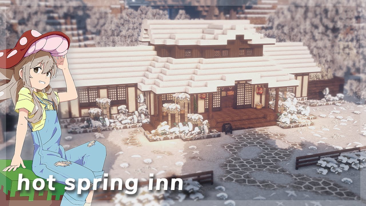 [Minecraft] Hot Spring Inn ♨️🎍 |  Aesthetic Modded Minecraft with Cocricot & Minia Turia!