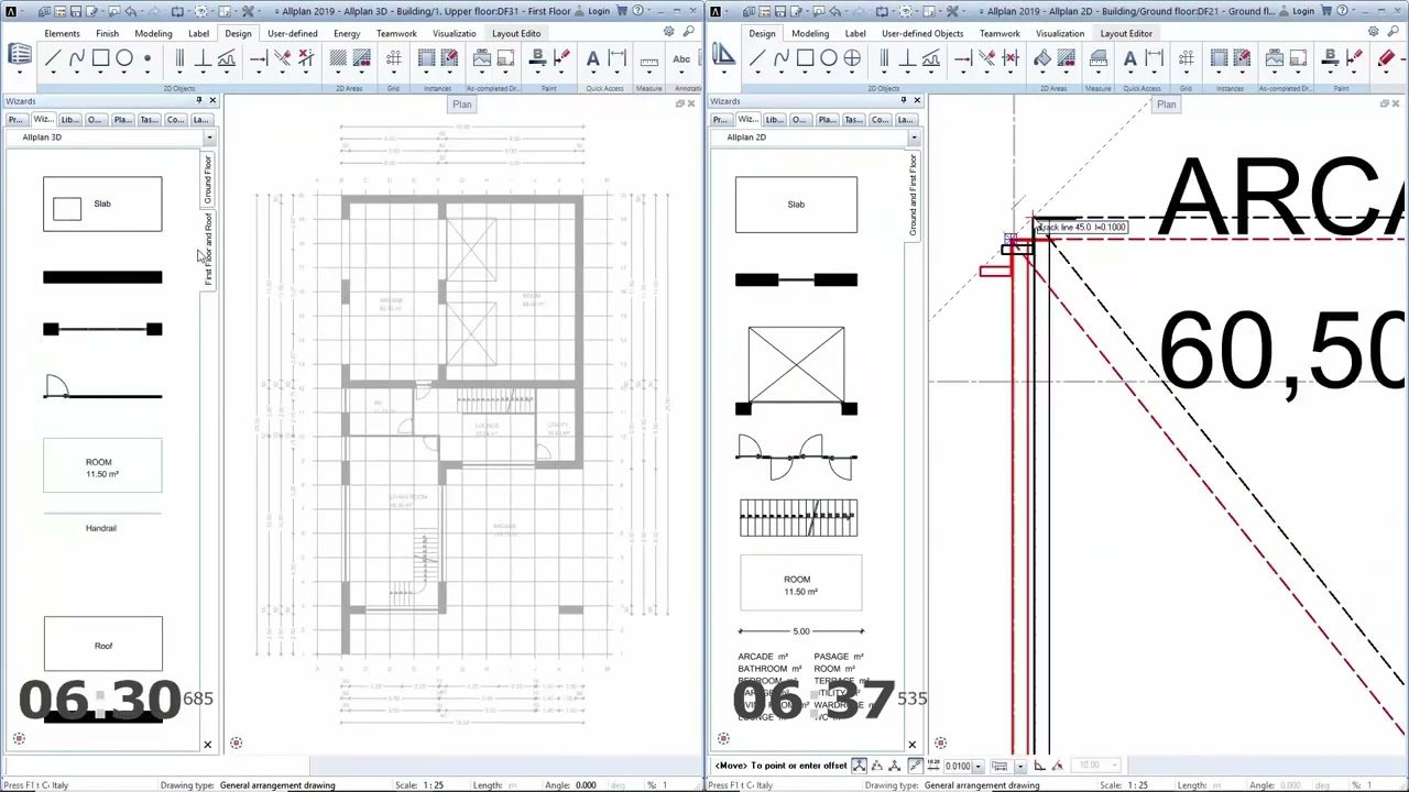 Allplan für Architektur | 2D versus 3D Vergleich