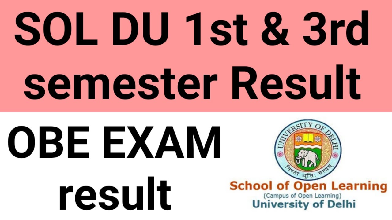 SOL DU 1st & 3rd semester Result 2021 || SOL,REGULAR,NCWEB