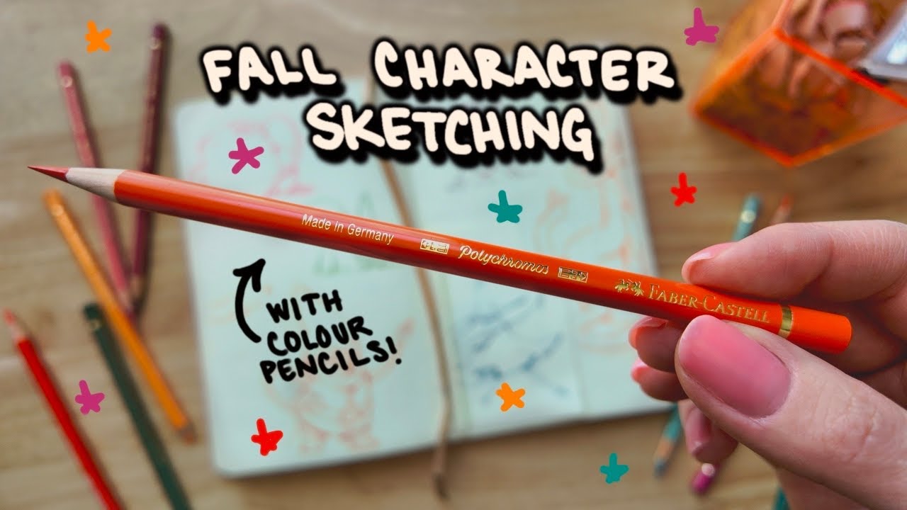 Realtime sketching some guys - cozy fall sketch with me