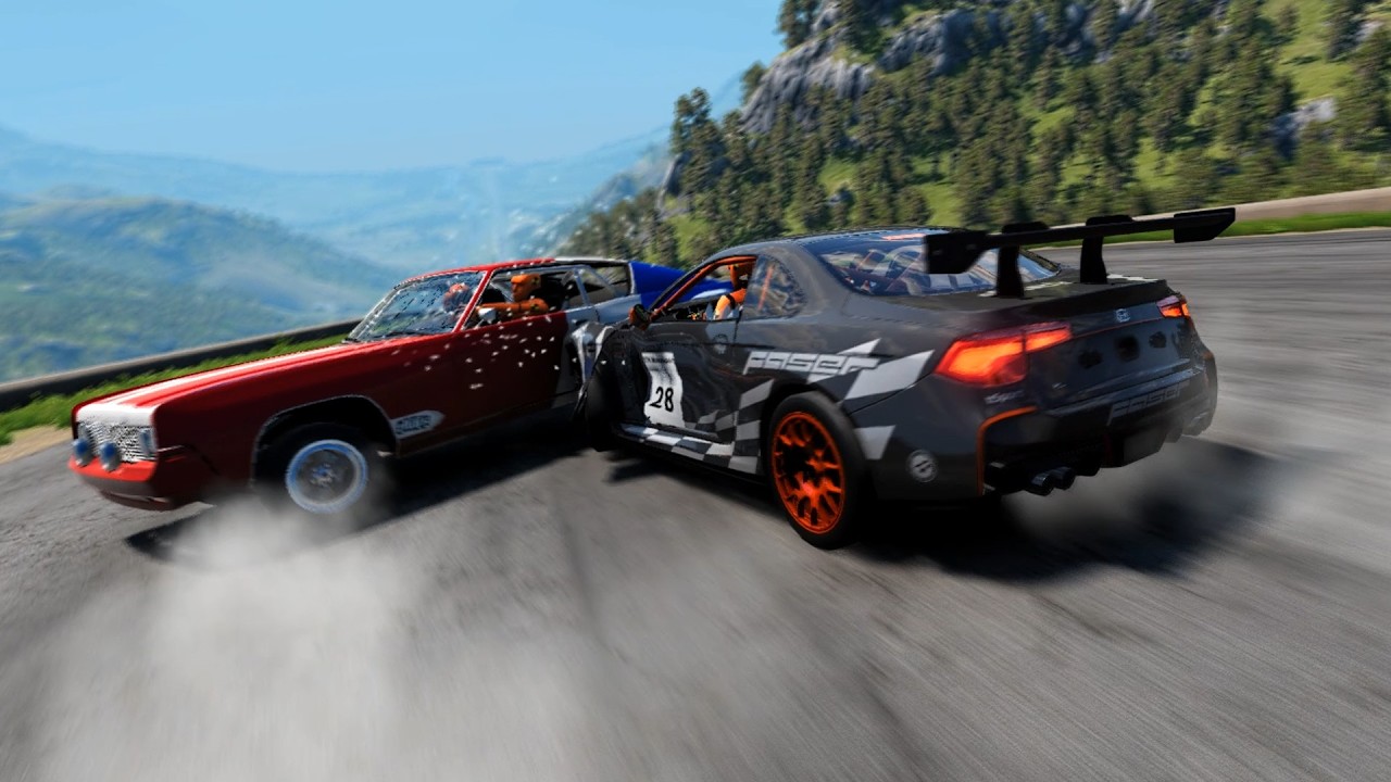 Full Throttle INSANE Long Downhill Mayhem! | BeamNG.drive Epic Crashes & Speed Test #15